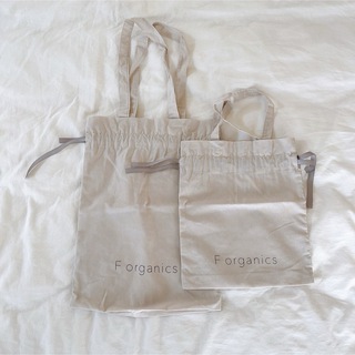 F organics エッフェオーガニック ショップ袋 巾着 ショッパー