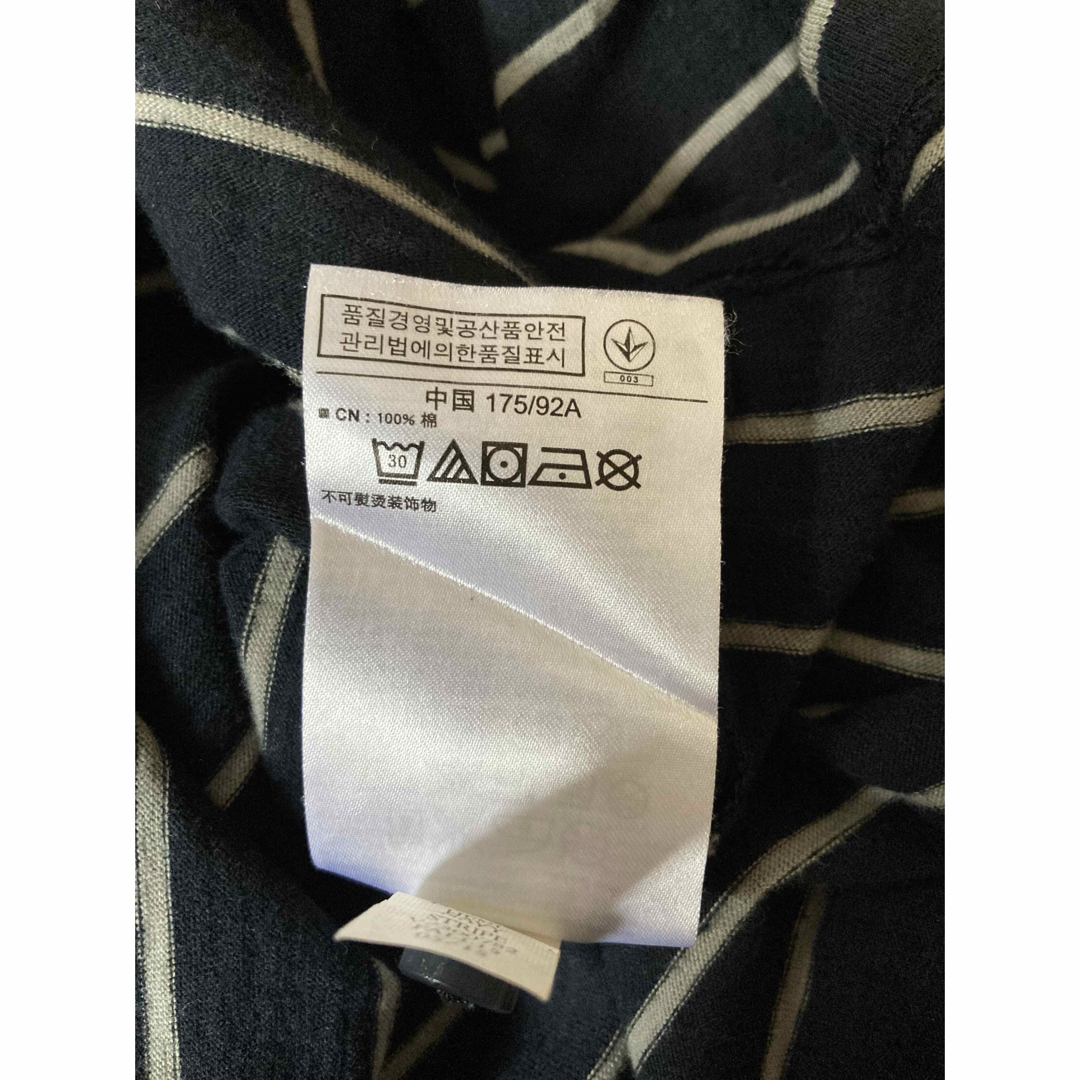 GAP(ギャップ)のGAP ギャップ　ヘンリーネックボーダー長袖Tシャツ  S メンズのトップス(Tシャツ/カットソー(七分/長袖))の商品写真