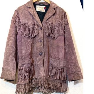 ショット(schott)のSCHOTT★80sVINTAGE★レザージャケット★本革★フリンジ★定価10万(レザージャケット)