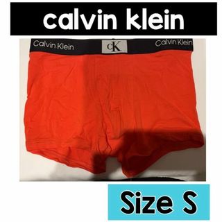 カルバンクライン(Calvin Klein)のカルバンクライン　コットンストレッチ　ローライズ　赤S(ボクサーパンツ)