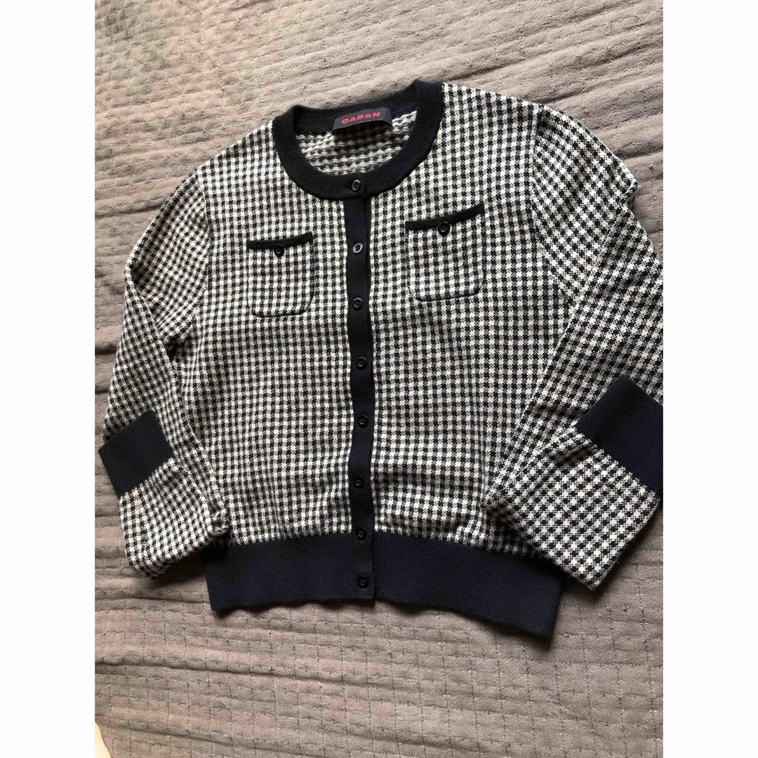 CABaN コットンカシミヤ ギンガムチェックカーディガンcaban CABaN コットンカシミヤ ギンガムチェックカーディガンcaban