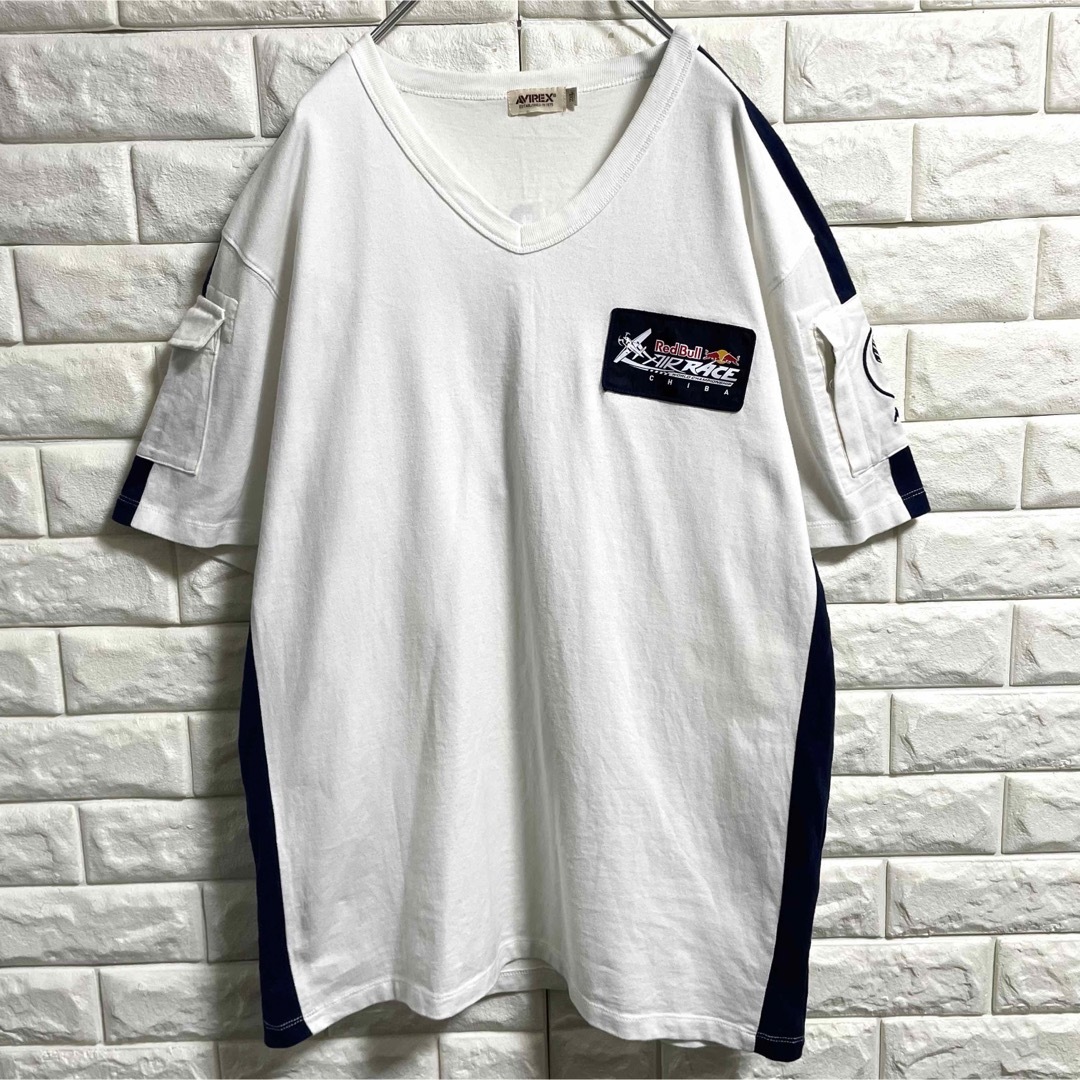 AVIREX(アヴィレックス)のAVIREX レッドブル　エアフォース　半袖Tシャツ　メンズ2XLサイズ メンズのトップス(Tシャツ/カットソー(半袖/袖なし))の商品写真