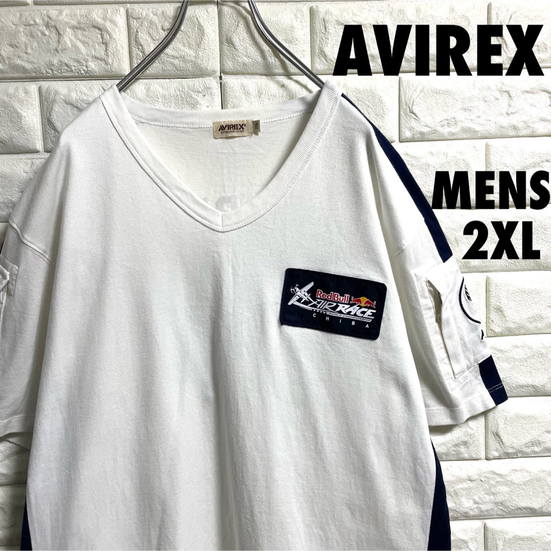 AVIREX(アヴィレックス)のAVIREX レッドブル　エアフォース　半袖Tシャツ　メンズ2XLサイズ メンズのトップス(Tシャツ/カットソー(半袖/袖なし))の商品写真