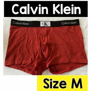 カルバンクライン(Calvin Klein)の【GW限定値下げ】カルバンクライン　コットンストレッチ　ローライズ　赤　S(ボクサーパンツ)