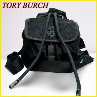 トリーバーチ(Tory Burch)のトリーバーチ ショルダーバッグ ポーチ 斜め掛け 型押しロゴ ナイロン ブラック(ショルダーバッグ)