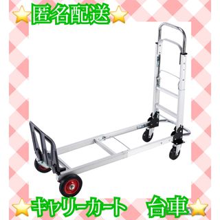 【匿名配送】キャリーカート 台車  折りたたみ 軽量 2way150kg(オフィス用品一般)