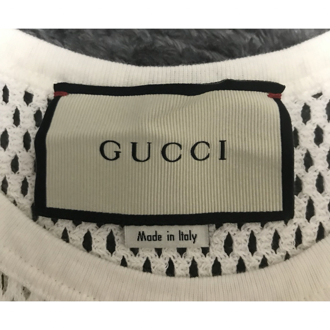 Gucci(グッチ)のグッチ　ビンテージロゴ　メッシュノースリーブ レディースのトップス(Tシャツ(半袖/袖なし))の商品写真