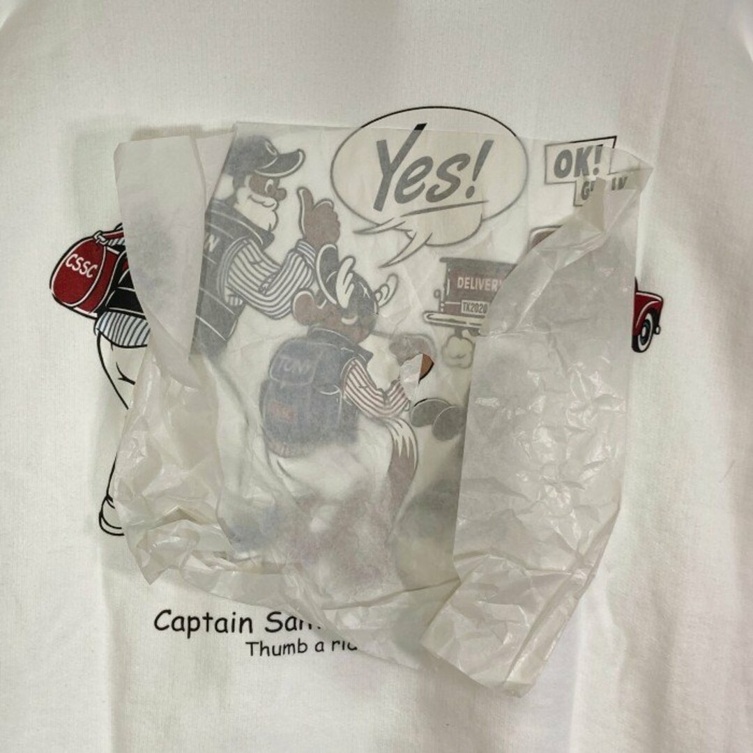 CAPTAIN SANTA(キャプテンサンタ)の★CAPTAIN SANTA キャプテンサンタ スウェット Give use a RIDE  ホワイト sizeXL メンズのトップス(スウェット)の商品写真