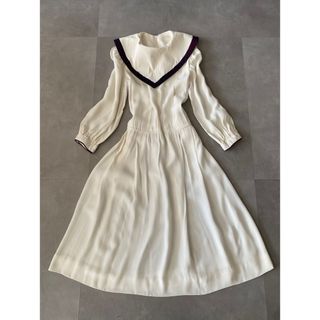 古着 アンティーク ビンテージ70s USA  透け感 ワンピース ドレス 美品(ロングワンピース/マキシワンピース)