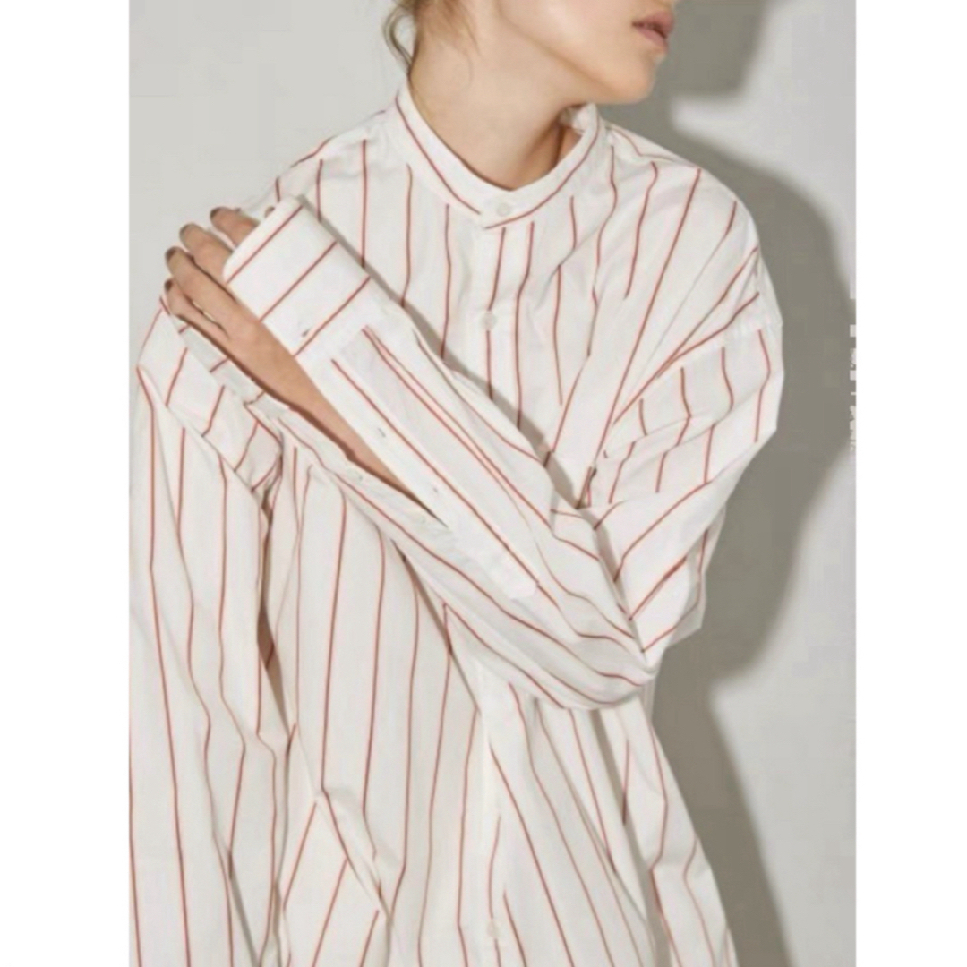 新品TODAYFUL stripe over shirts トゥデイフル