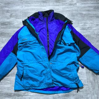 コロンビア(Columbia)の90s Columbia コロンビア スキーウェア インナージャケット付 L(ウエア)