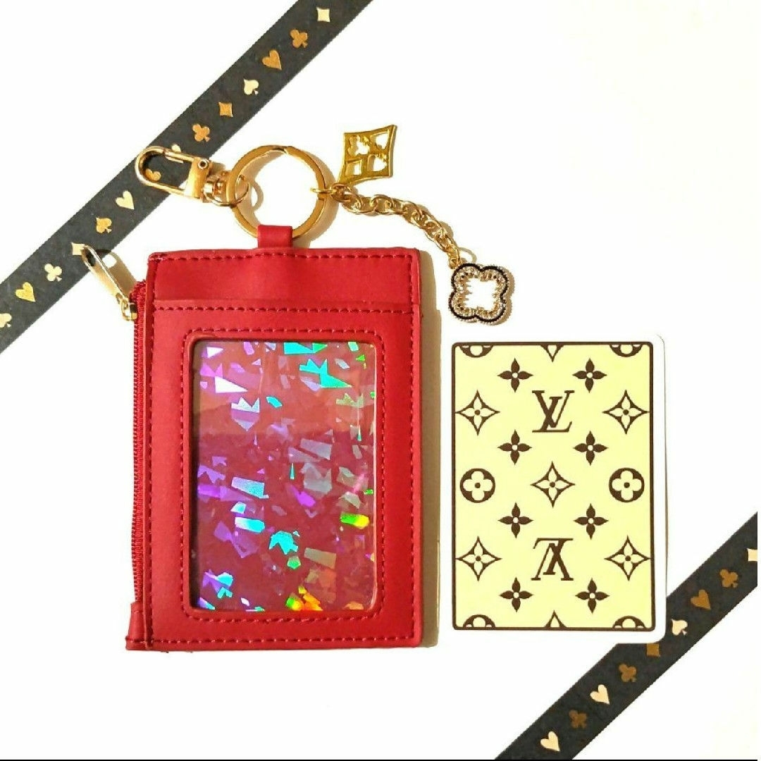 LOUIS VUITTON(ルイヴィトン)の⭐ミニ財布パスケース　⭐LOUIS VUITTONモノグラムトランプ１枚　RB レディースのファッション小物(パスケース/IDカードホルダー)の商品写真