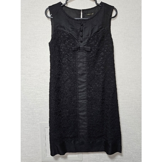 【IENA】ドレス ワンピース フォーマル ブラック ストール付き 美品
