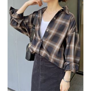 スピックアンドスパン(Spick & Span)のSpick and Span TRツイルチェックシャツ(シャツ/ブラウス(長袖/七分))