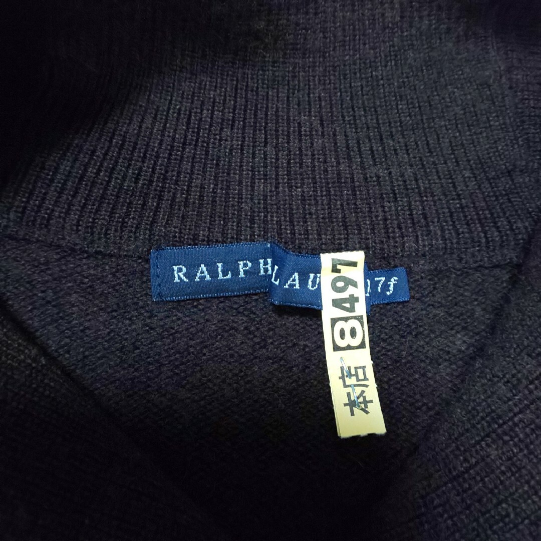 Ralph Lauren(ラルフローレン)の【極美品】RALPH LAUREN ショールカラー ハイゲージニット セーター レディースのトップス(ニット/セーター)の商品写真