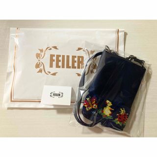 フェイラー(FEILER)の新品未使用★フェイラー スマホショルダー 学校フェイラー　ハイジ ネイビー(ショルダーバッグ)