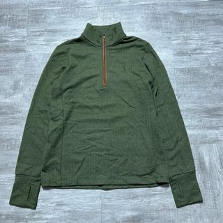 Polo Golf - 美品 ポロゴルフ ラルフローレン ハーフジップシャツ ヘリンボーン ポニー S