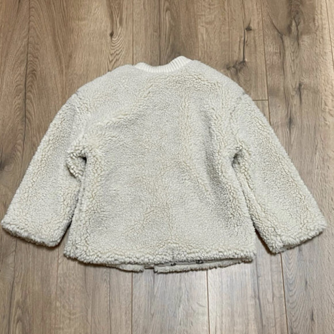 ZARA KIDS(ザラキッズ)のザラベビー ボア ジャケット アウター 4-5y 110cm 新品未使用 キッズ/ベビー/マタニティのキッズ服女の子用(90cm~)(ジャケット/上着)の商品写真