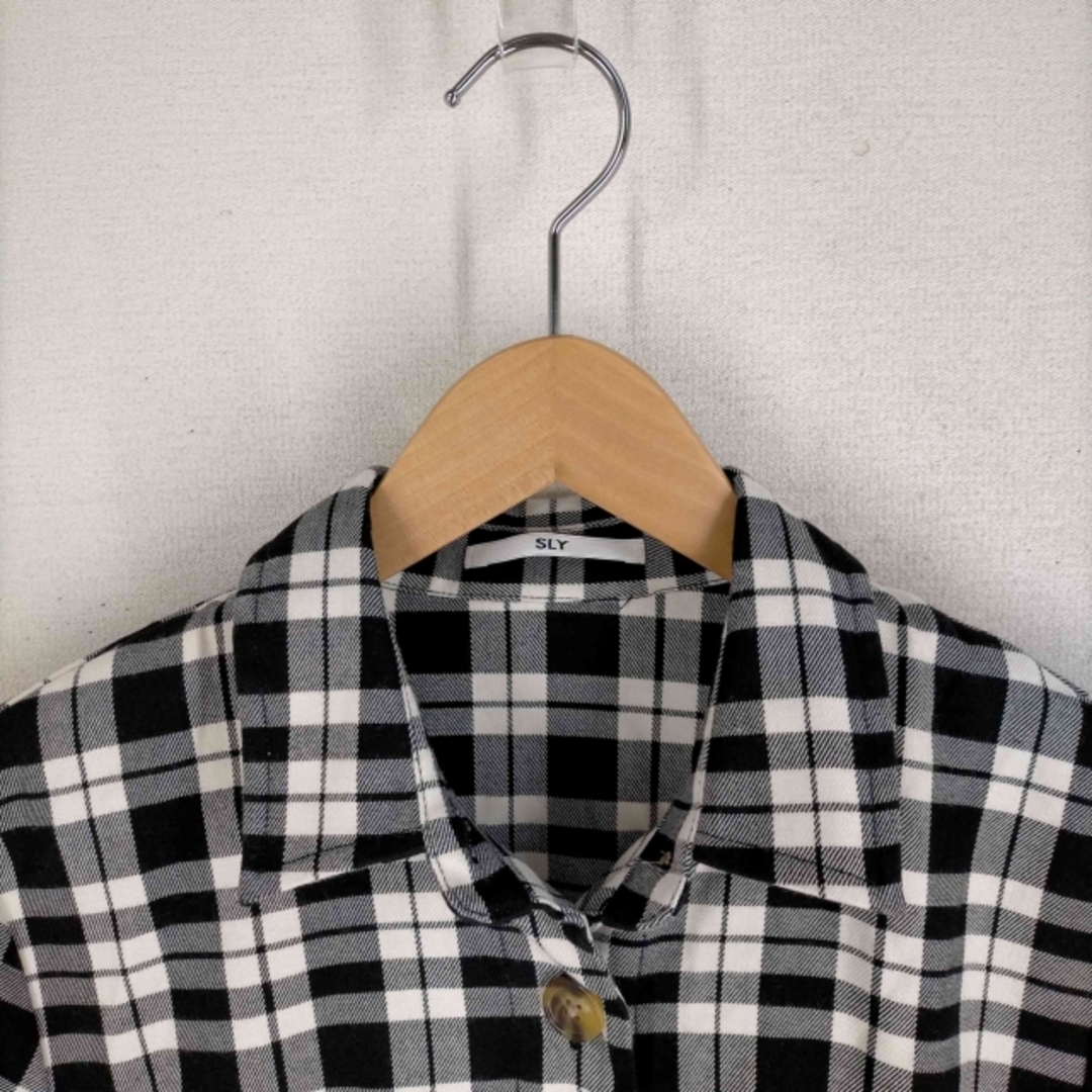 SLY(スライ)のSLY(スライ) COLOR PLAID BACK GATHER S レディース レディースのワンピース(その他)の商品写真