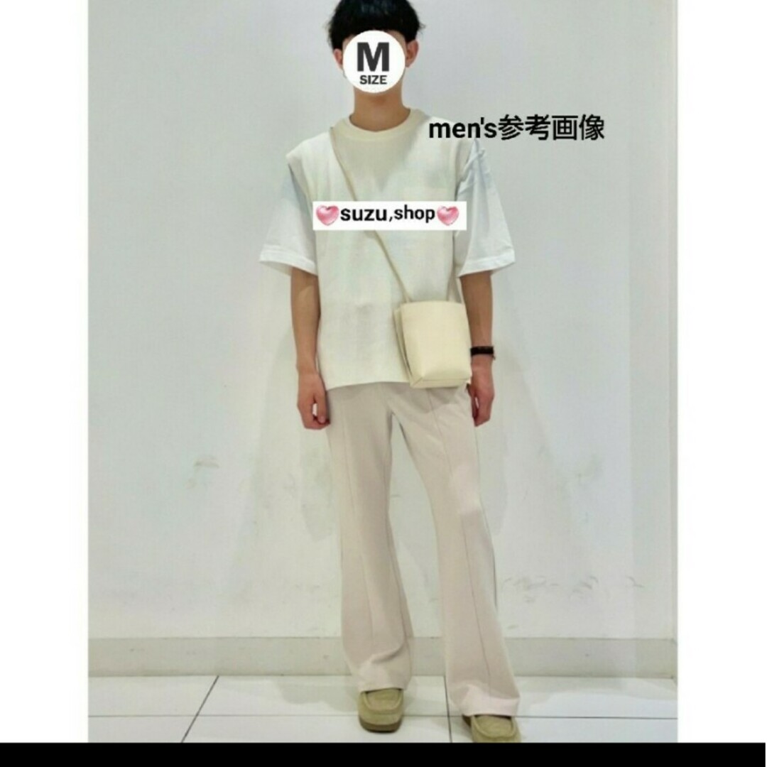 GU(ジーユー)のGU カットソー 男女兼用 袖なし レイヤード メッシュ メンズのトップス(Tシャツ/カットソー(半袖/袖なし))の商品写真