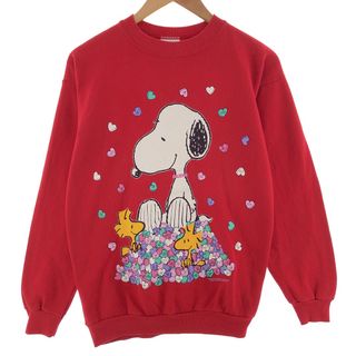 古着 タルテックス TULTEX SNOOPY スヌーピー キャラクタースウェットシャツ トレーナー メンズL /eaa382526(スウェット)