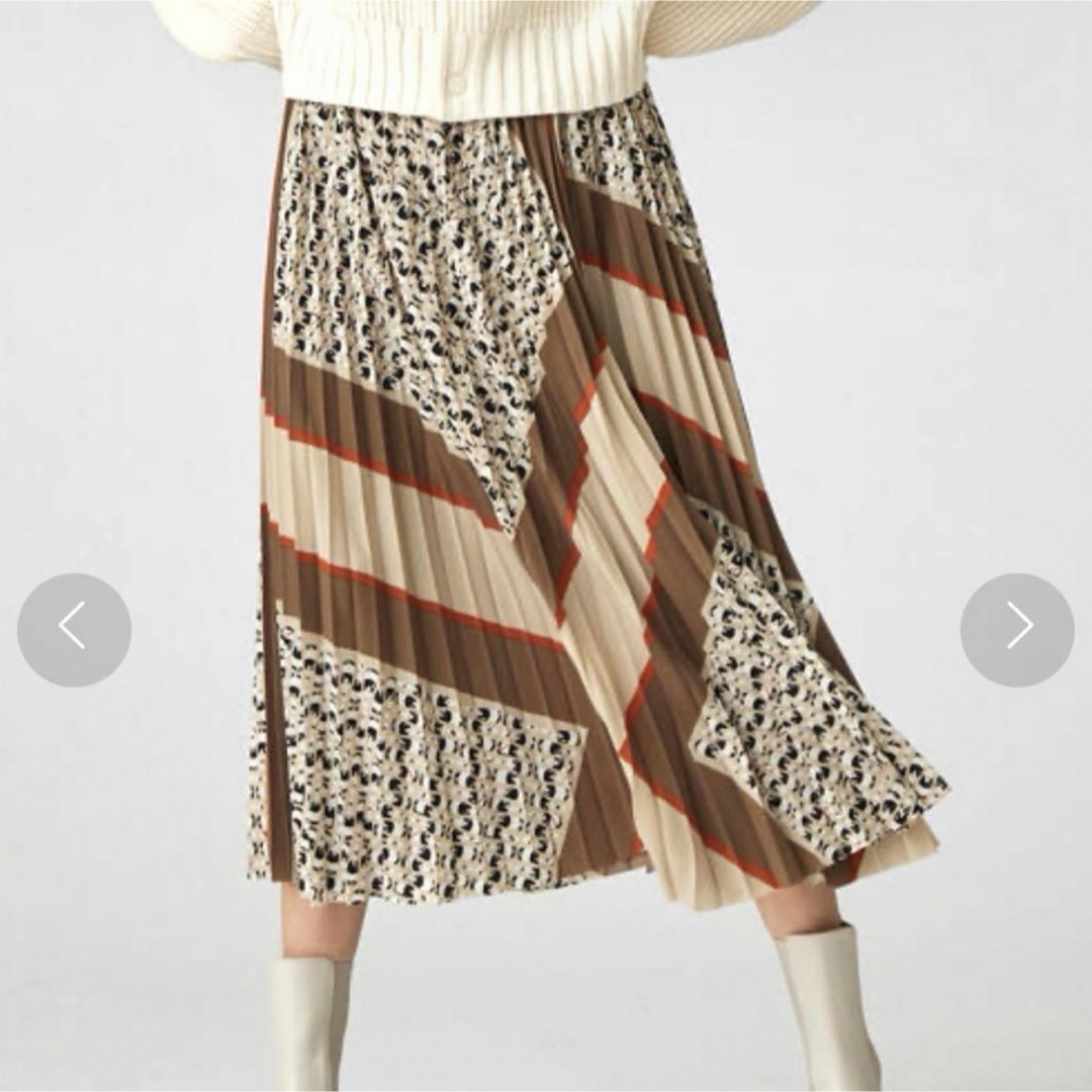MACPHEE(マカフィー)のMACPHEE マカフィー シャンパーニュ プリーツスカート トゥモローランド レディースのスカート(ロングスカート)の商品写真