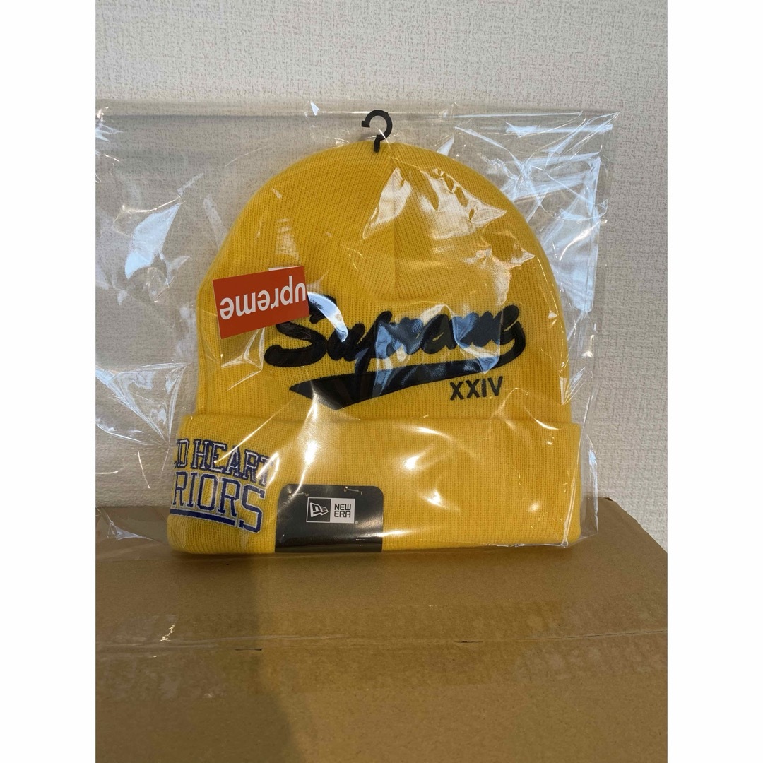 Supreme(シュプリーム)のSupreme New Era Salvation Beanie Gold 新品 メンズの帽子(ニット帽/ビーニー)の商品写真