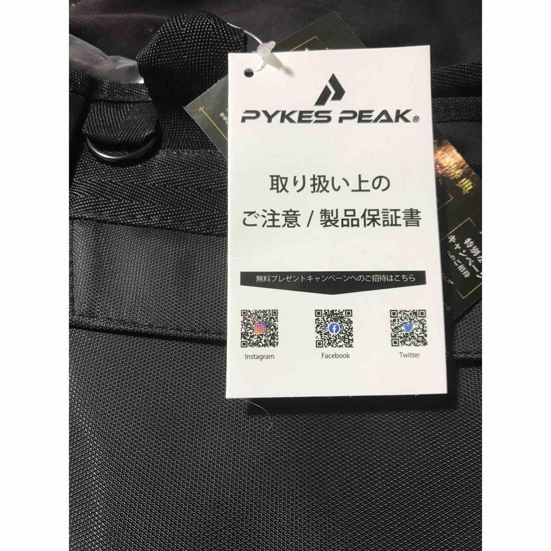 PYKES PEAK パイクスピーク ゴルフ ラウンドトートバッグ   ブラック スポーツ/アウトドアのゴルフ(バッグ)の商品写真