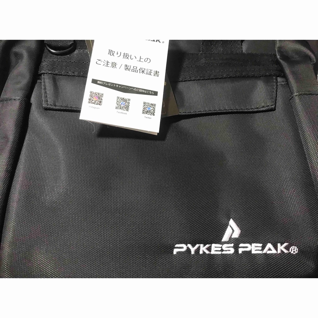 PYKES PEAK パイクスピーク ゴルフ ラウンドトートバッグ   ブラック スポーツ/アウトドアのゴルフ(バッグ)の商品写真