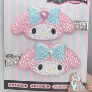 サンリオ(サンリオ)の新生活応援⭐️特別SALE❣️マイメロディ♡キラキラ♡可愛い♡前髪クリップ(バレッタ/ヘアクリップ)