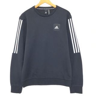 アディダス(adidas)の古着 アディダス adidas ワンポイントロゴスウェットシャツ トレーナー メンズS /eaa421725(スウェット)