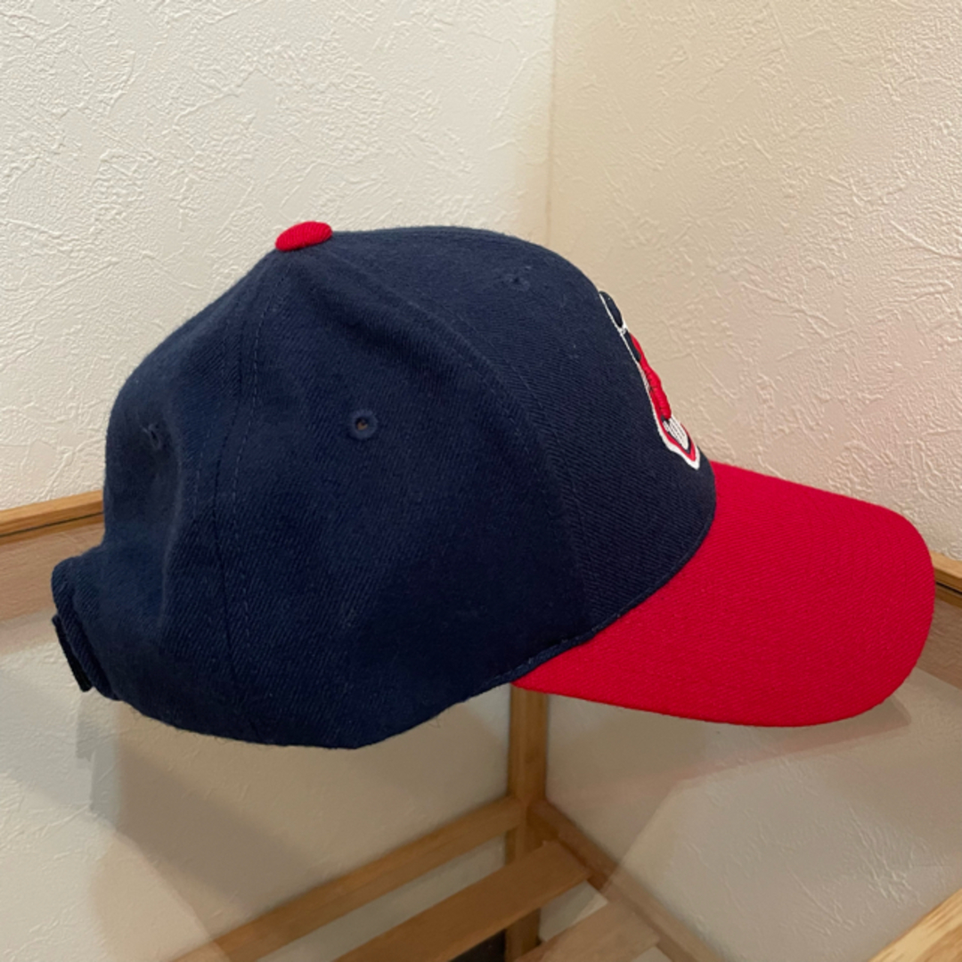 MLB(メジャーリーグベースボール)のインディアンス ナイキ ウール100% ネイビー ワフー メンズの帽子(キャップ)の商品写真