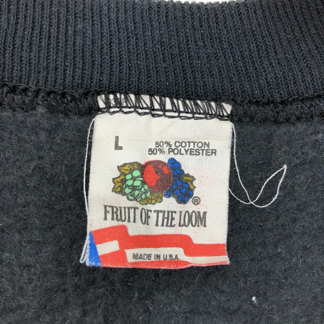 FRUIT OF THE LOOM(フルーツオブザルーム)の古着 80年代 フルーツオブザルーム FRUIT OF THE LOOM プリントスウェットシャツ トレーナー USA製 メンズL ヴィンテージ /eaa426352 メンズのトップス(スウェット)の商品写真