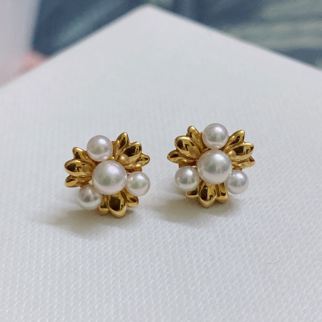 MIKIMOTO(ミキモト)の御木本　ミキモト  MIKIMOTO K18YG ベビーアコヤ真珠　ピアス レディースのアクセサリー(ネックレス)の商品写真