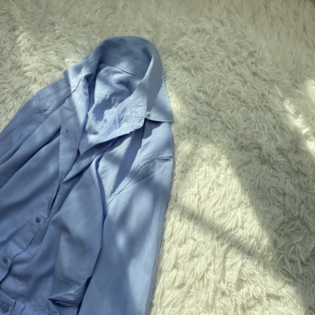 Plage(プラージュ)の美品✨プラージュ ジャンプスーツ 春服 オールインワン シャツ ワイドパンツ レディースのパンツ(サロペット/オーバーオール)の商品写真