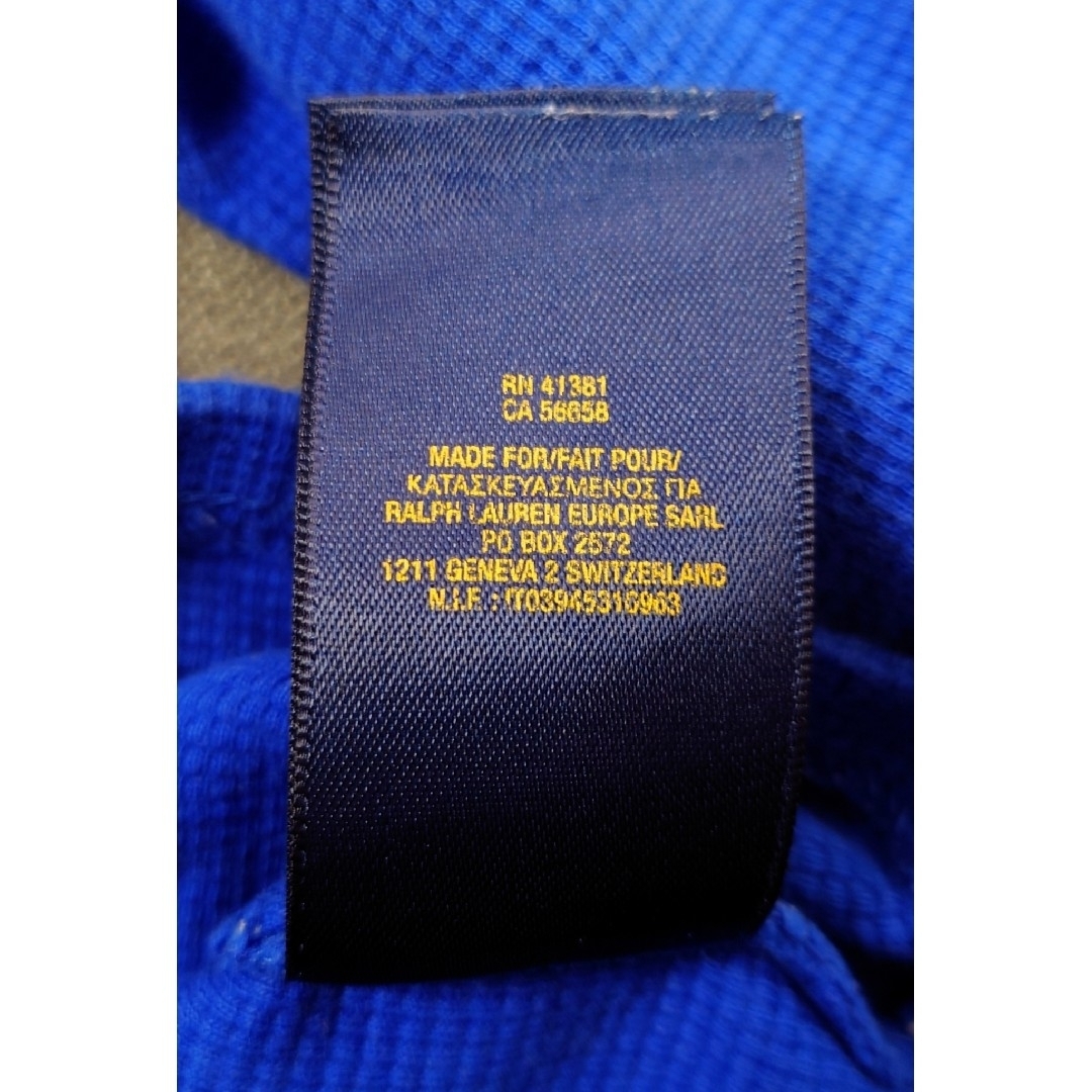 POLO RALPH LAUREN(ポロラルフローレン)のポロラルフローレン フード付き トップス 長袖 ブルー 青 110cm キッズ/ベビー/マタニティのキッズ服男の子用(90cm~)(Tシャツ/カットソー)の商品写真