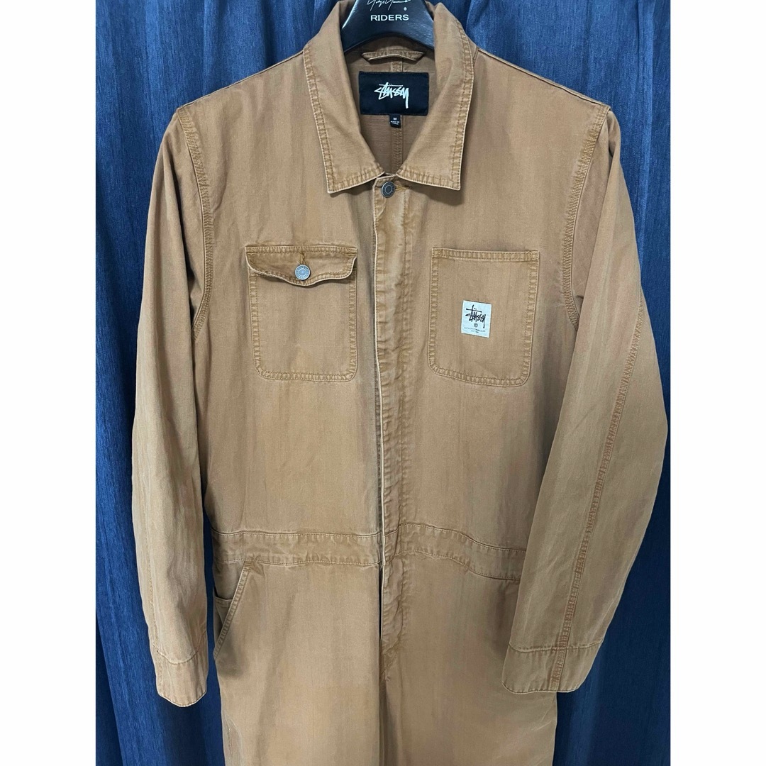 STUSSY - Stussy つなぎ ジャンプスーツ ブラウン STUSSY - Stussy つなぎ ジャンプスーツ ブラウン