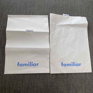 ファミリア(familiar)のファミリア　familiar 紙袋　ギフト　包装　プレゼント　ショップ袋　2枚(ショップ袋)