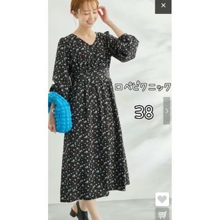 ロペピクニック(Rope' Picnic)の【クリーニング済】ロペピクニック  小花柄ハイウエストワンピース(ロングワンピース/マキシワンピース)