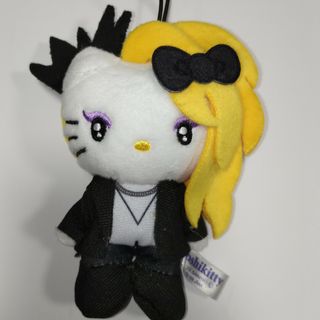 ハローキティ(ハローキティ)の【ラウンドワン限定】yoshikitty ヨシキティ マスコット ブラック(キャラクターグッズ)