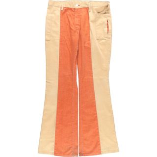 ラングラー(Wrangler)の古着 70年代 ラングラー Wrangler 切替 フレア カーゴパンツ USA製 メンズw36 ヴィンテージ /eaa424644(その他)