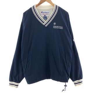 チャンピオン(Champion)の古着 チャンピオン Champion Vネック ナイロンプルオーバー メンズL/eaa390452(ナイロンジャケット)