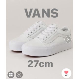 ヴァンズ(VANS)のVANS ヴァンズ VN0A3B3UW00 TRUE WHITE(スニーカー)