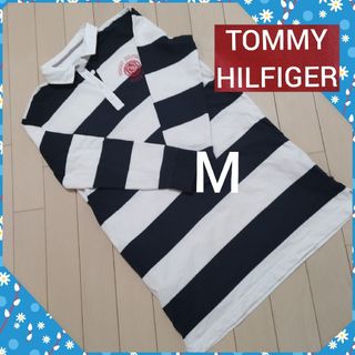 トミーヒルフィガー(TOMMY HILFIGER)のTOMMY ラガーストライプワンピース ゴルフウェア  ボーダーワンピース　M(ひざ丈ワンピース)