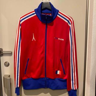 アディダス(adidas)のadidas paris XL アディダス トラックジャケット 赤 ヴィンテージ(ジャージ)