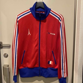 アディダス(adidas)のadidas paris XL アディダス トラックジャケット 赤 ヴィンテージ(ジャージ)