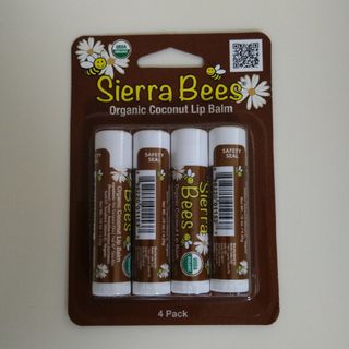 Sierra Bees　オーガニック リップバーム/ココナッツ　4本セット(リップケア/リップクリーム)