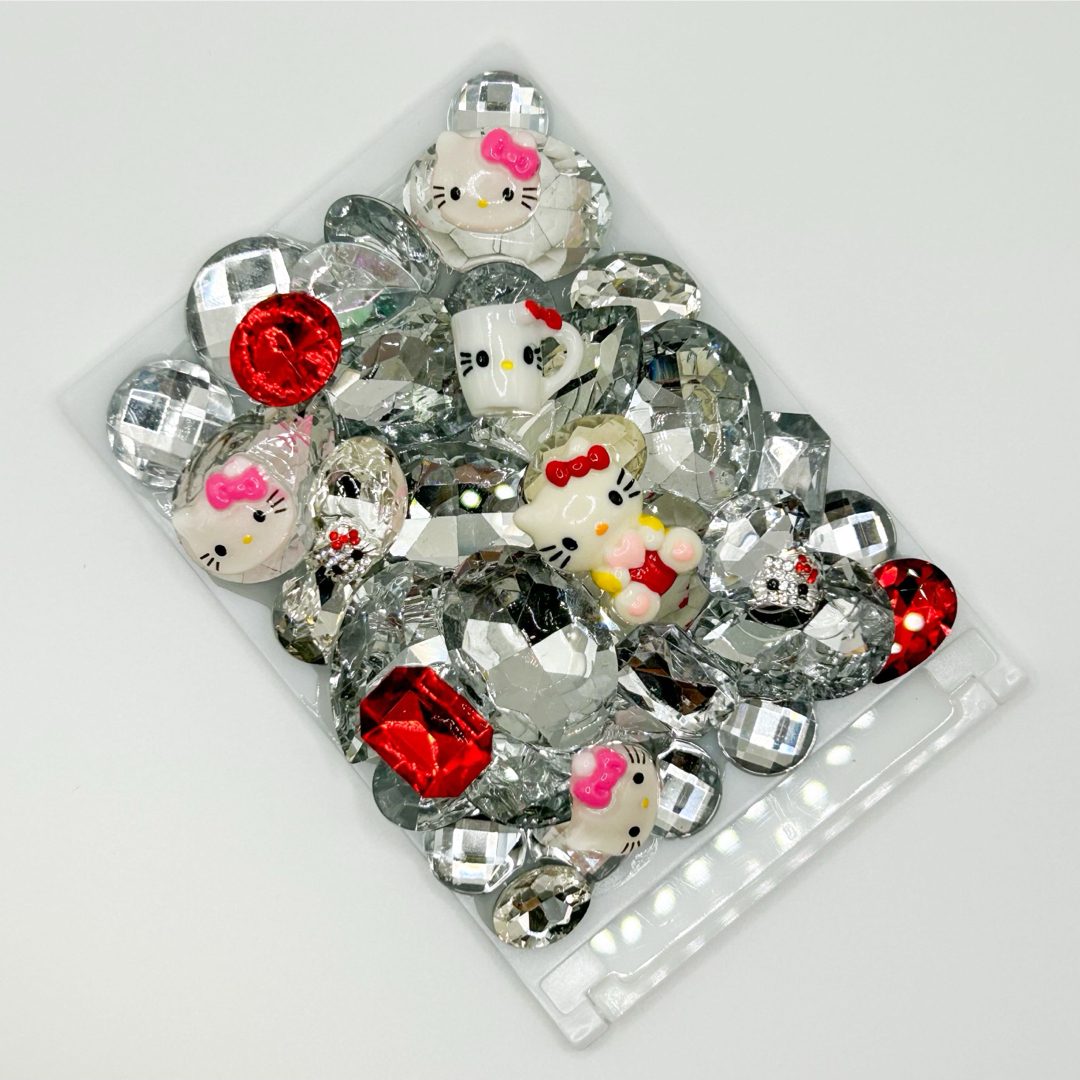 サンリオ(サンリオ)のゆくたのデコ電 デコミラー デコ折りたたみミラー キティ レディースのファッション小物(ミラー)の商品写真