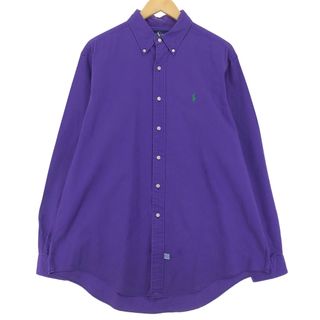 ラルフローレン(Ralph Lauren)の古着 ラルフローレン Ralph Lauren 長袖 ボタンダウンシャツ メンズXL /eaa425242(シャツ)