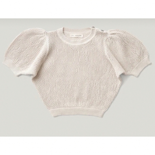 Caramel baby&child  - soor ploom Mimi Knit Top Milk  6y
